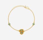 Azure Ruyi Bloom Enamel Bracelet product photo