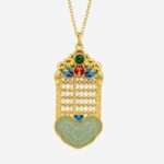 Golden Abacus Ruyi Necklace product photo