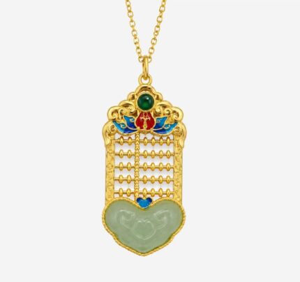 Golden Abacus Ruyi Necklace product photo