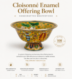 Traditional Cloisonné Enamel Offering Bowl – Heritage-inspired Ritual Artpiece