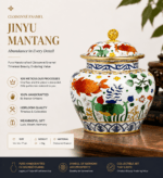 White Cloisonné Goldfish Jar – Traditional Enamel Lotus & Fish Vase