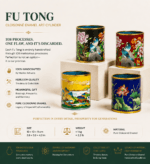 Fu Tong: Heritage-Inspired Cloisonné Enamel Art Cylinder – Imperial Style Desktop Accessory & Collectible Vase