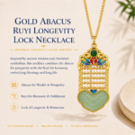 Golden Abacus Ruyi Necklace detail view