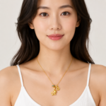 Golden Whimsy Unicorn: Playful Gold-Plated Charm Necklace – Cute Unicorn with Pink Enamel & Zircon Accents