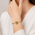 Azure Ruyi Bloom Enamel Bracelet alternate view 3