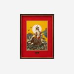 Framed Dunhuang Guanyin Chinese silk brocade wall art