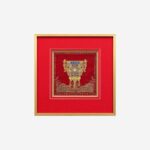 Eternal Stability Chinese silk brocade wall art full view