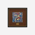 Phoenix Arrives Chinese silk brocade wall art full view