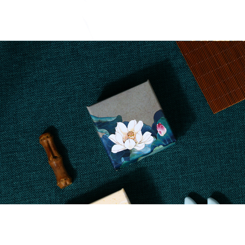 Lotus Kraft Paper Gift Box
